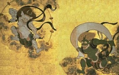  De Fujin Raijin-zu van Sesshū Tōyō: Een Symfonie van Kracht en Vrede